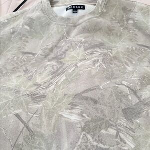 PacSun Olive and Gray Patterned Sweatshirt